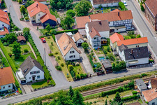 Aerial view of Am Schützenpl in Barbelroth in the state Rhineland-Palatinate, Germany