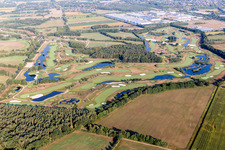 Drone image of Grounds of the Golf course at Green Eagle Golf Courses in Winsen (Luhe) in the state Lower Saxony, Germany