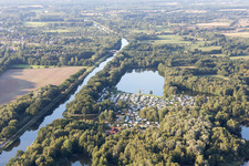 Camping Forellensee in Witzeeze in the state Schleswig Holstein, Germany