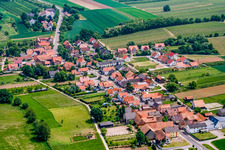 Village from the west in Hergersweiler in the state Rhineland-Palatinate, Germany