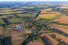 Village view from the southwest in Tessin b. Boizenburg in the state Mecklenburg-Western Pomerania, Germany