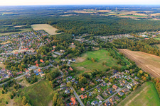View from the south in Barendorf in the state Lower Saxony, Germany