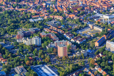 Behind the saltworks in Lüneburg in the state Lower Saxony, Germany