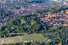 Sülzwiesen in front of the Kalkberg in Lüneburg in the state Lower Saxony, Germany