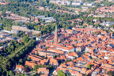 Church building of St. Nicolai in Old Town- center of downtown in Lueneburg in the state Lower Saxony, Germany