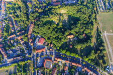 Kalkberg, former gypsum kiln Lüneburg listed building and St. Matthew's Parish Lüneburg in Lüneburg in the state Lower Saxony, Germany