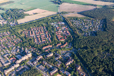 Aerial view of District Kaltenmoor in Lüneburg in the state Lower Saxony, Germany