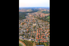 Aerial view of Jockgrim in the state Rhineland-Palatinate, Germany