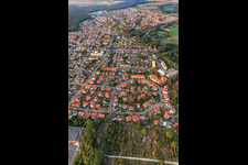 Aerial photograpy of Blumenring, Buchstr in Jockgrim in the state Rhineland-Palatinate, Germany