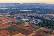 City view from the southeast in Bellheim in the state Rhineland-Palatinate, Germany