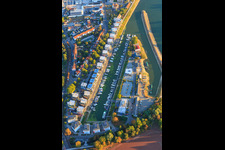 Marina and loft development on Hafenstrasse with SEA LIFE Speyer in Speyer in the state Rhineland-Palatinate, Germany