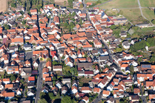 Aerial view of District Semd in Groß-Umstadt in the state Hesse, Germany