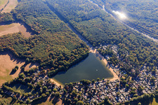 Bärensee beach and campsite in Hanau in the state Hesse, Germany