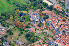 Aerial view of Castle Büdingen in Büdingen in the state Hesse, Germany