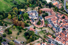 Aerial view of Castle Büdingen in Büdingen in the state Hesse, Germany