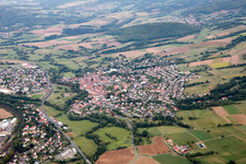 Aerial photograpy of Steinau an der Straße in the state Hesse, Germany