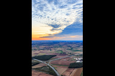 Werntal motorway junction in Bergrheinfeld in the state Bavaria, Germany
