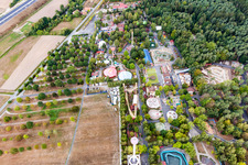 Leisure Centre - Amusement Park Freizeit-Land Geiselwind in Geiselwind in the state Bavaria, Germany from the plane