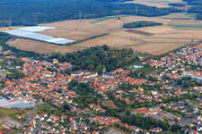 View of the town from the south in Wiesentheid in the state Bavaria, Germany