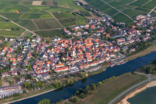 Oblique view of District Obereisenheim in Eisenheim in the state Bavaria, Germany