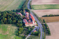 Oblique view of Wipfeld in the state Bavaria, Germany