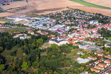 Industrial estate and company settlement in Werneck in the state Bavaria, Germany