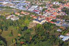 Aerial photograpy of Orthopedic Hospital Schloss Werneck in Werneck in the state Bavaria, Germany