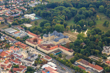 Oblique view of Orthopedic Hospital Schloss Werneck in Werneck in the state Bavaria, Germany