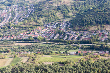 Aerial photograpy of District Oberlauda in Lauda-Königshofen in the state Baden-Wuerttemberg, Germany