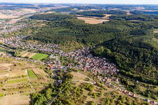 District Oberlauda in Lauda-Königshofen in the state Baden-Wuerttemberg, Germany out of the air