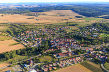 View from the north in Rosenberg in the state Baden-Wuerttemberg, Germany