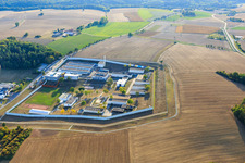 Oblique view of Correctional facility Correctional facility Adelsheim in Adelsheim in the state Baden-Wuerttemberg, Germany