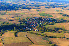 Village view from the southeast in the district Waldmühlbach in Billigheim in the state Baden-Wuerttemberg, Germany