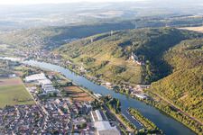 Castle of the fortress HORNBERG above the Neckar in Neckarzimmern in the state Baden-Wurttemberg, Germany