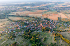Lampertsloch in the state Bas-Rhin, France from above
