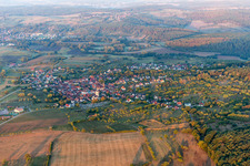 Gœrsdorf in the state Bas-Rhin, France out of the air