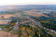 Drone image of Wœrth in the state Bas-Rhin, France