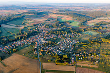 Aerial view of Gumbrechtshoffen in the state Bas-Rhin, France