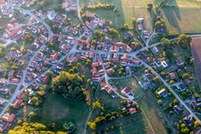 Aerial photograpy of Gumbrechtshoffen in the state Bas-Rhin, France