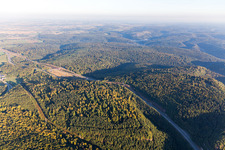 A4 through the Vosges in Ottersthal in the state Bas-Rhin, France
