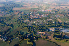Aerial view of Phalsbourg in the state Moselle, France
