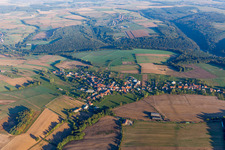 Aerial view of Pfalzweyer in the state Bas-Rhin, France