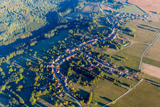 Oblique view of Petersbach in the state Bas-Rhin, France