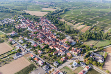 At the rectory garden in the district Heuchelheim in Heuchelheim-Klingen in the state Rhineland-Palatinate, Germany out of the air