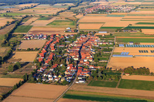 Village view from the west in Böbingen in the state Rhineland-Palatinate, Germany