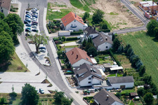 Aerial photograpy of Bahnhofstr in Winden in the state Rhineland-Palatinate, Germany