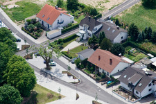 Oblique view of Bahnhofstr in Winden in the state Rhineland-Palatinate, Germany