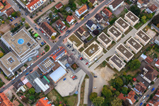 In the city center in Kandel in the state Rhineland-Palatinate, Germany out of the air