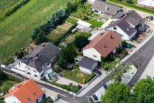 Bahnhofstr in Winden in the state Rhineland-Palatinate, Germany seen from a drone