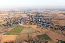 Drone recording of Soultz-sous-Forêts in the state Bas-Rhin, France
